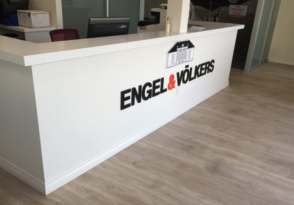 Acrylic Lobby Sign for Engel & Völkers in Encino