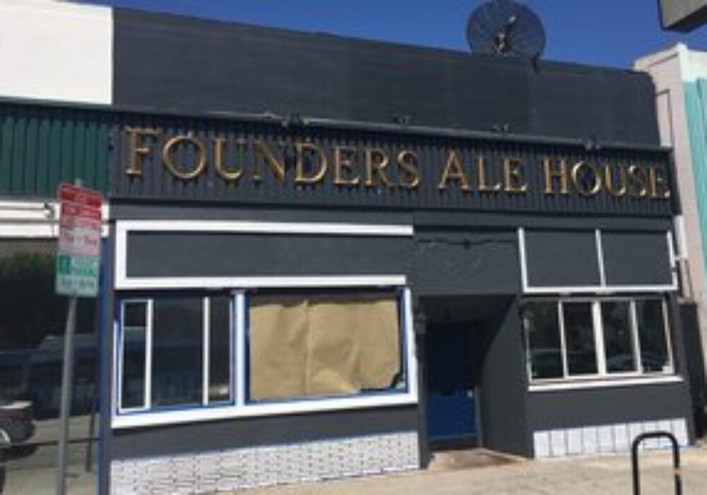 Dimensional Letters for Founders Ale House in West Los Angeles