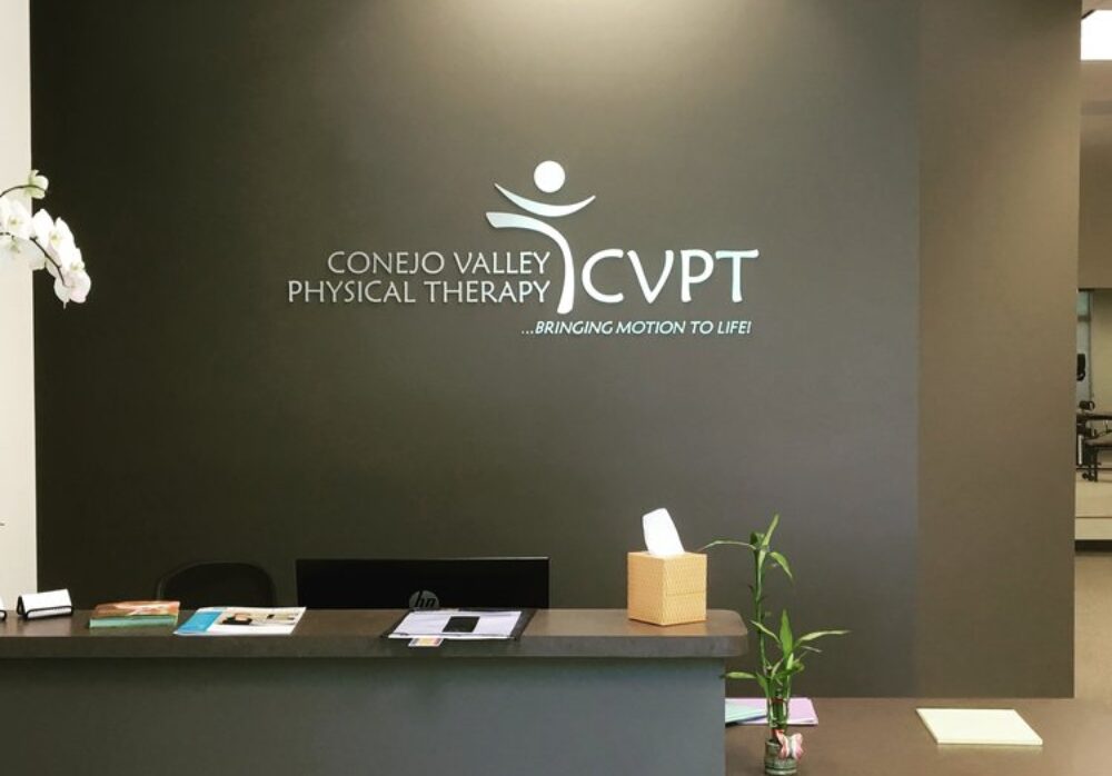 Lobby Sign for Conejo Valley Physical Therapy in Camarillo