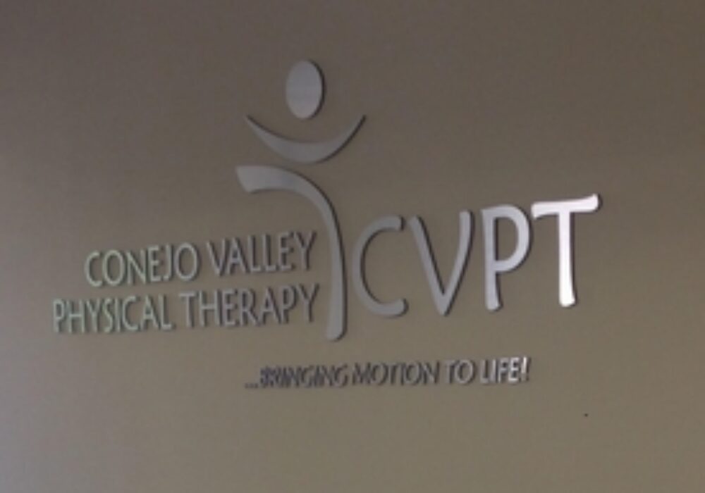 Lobby Sign for Conejo Valley Physical Therapy in Thousand Oaks