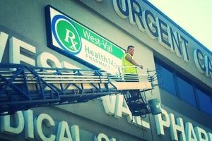 Read more about the article Box Sign for West-Val Pharmacy in Encino