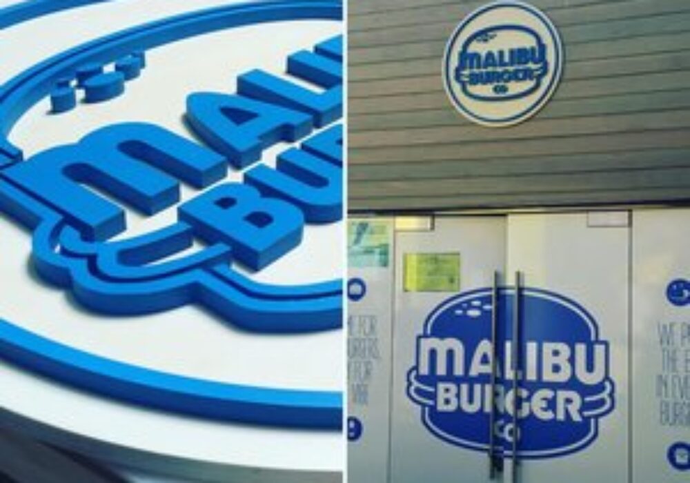 Wooden Business Signs for Malibu Burger Co. in Malibu