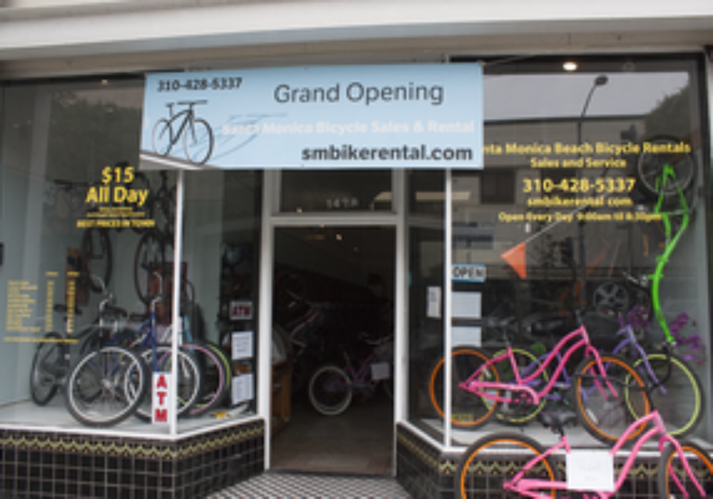 Window Graphics for SM Bike Rentals in Santa Monica