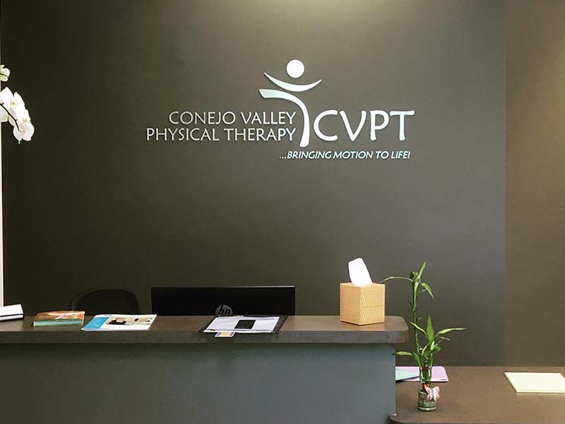 Lobby Sign, Conejo Valley Physical Therapy in Conejo Valley