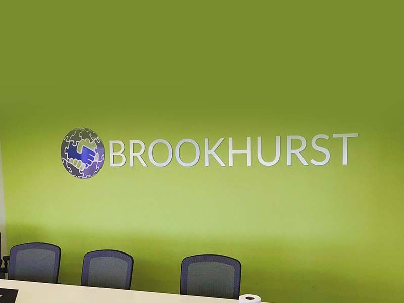 Lobby Sign, Brookhurst Insurance Services in Encino