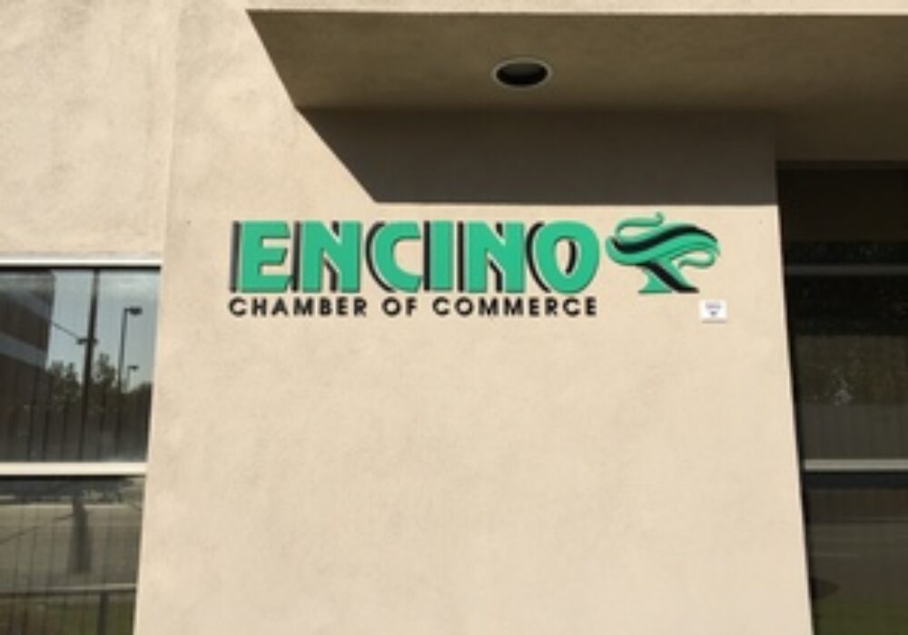 Outdoor Business Sign for Encino Chamber of Commerce