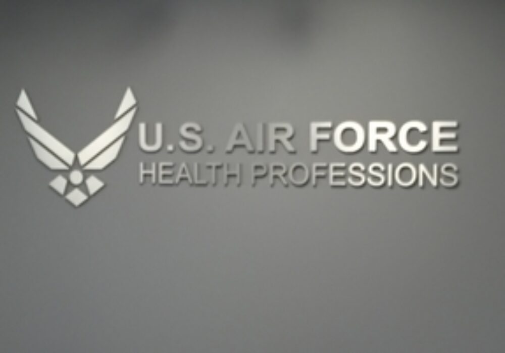 Lobby Sign in Tarzana for the U.S. Air Force
