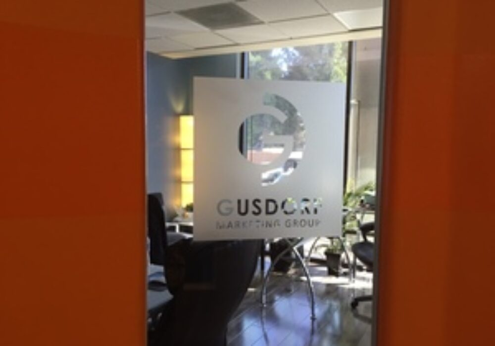 Etched Glass for Gusdorf Marketing in Sherman Oaks