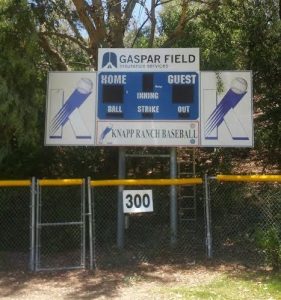 Read more about the article Scoreboard Business Sign For Gaspar Insurance Services in West Hills