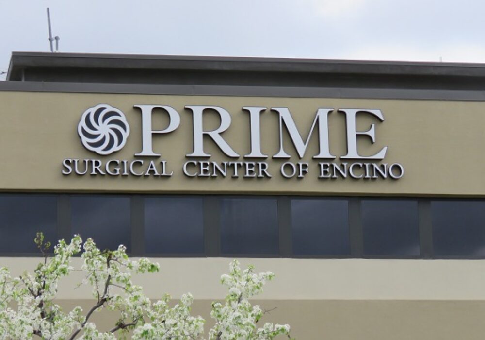 Hospital Sign for Prime Surgical in Encino