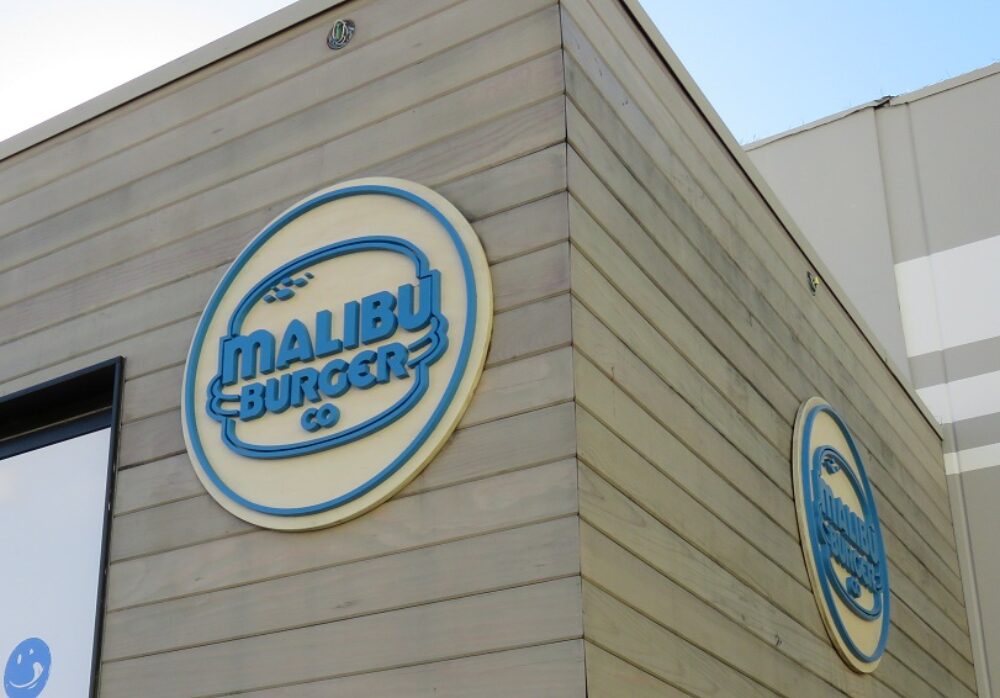 Custom Wooden Signs for Malibu Burger Co.
