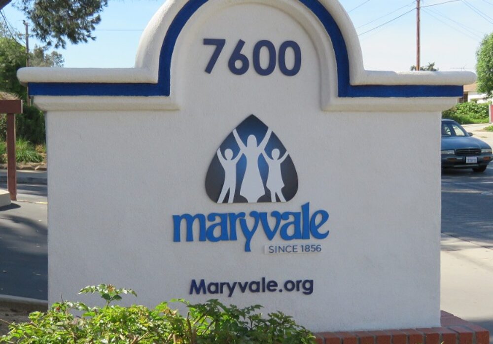 Monument Sign for Maryvale in Rosemead
