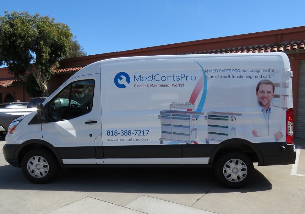 Vehicle Wrap for Med Carts Pro in Southern California