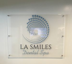 Read more about the article Lobby Sign for L.A. Smiles Dental Spa