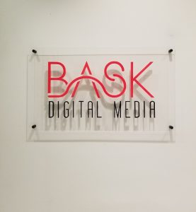 Read more about the article Lobby Sign for BASK Digital Media in San Diego