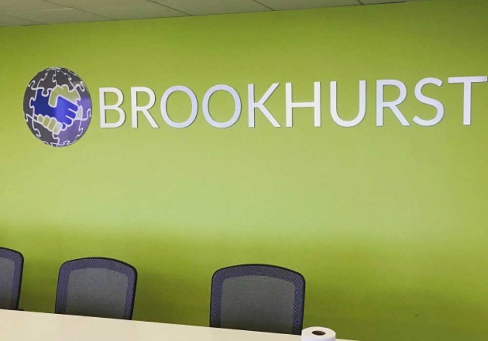 Lobby Sign for Brookhurst Insurance Services in Encino