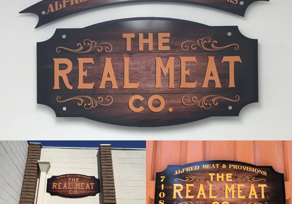 Sign Package for The Real Meat Co. in Los Angeles
