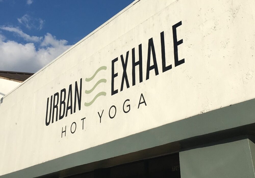 Custom Hand-Painted Logo for Urban Exhale in Los Angeles