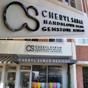 Read more about the article High End Signage for Cheryl Saban Designs in Beverly Hills