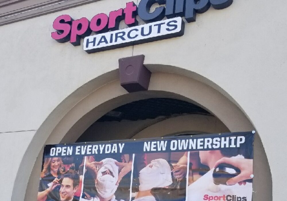 Premium Full Color Banner for Sport Clips Haircuts in Encino
