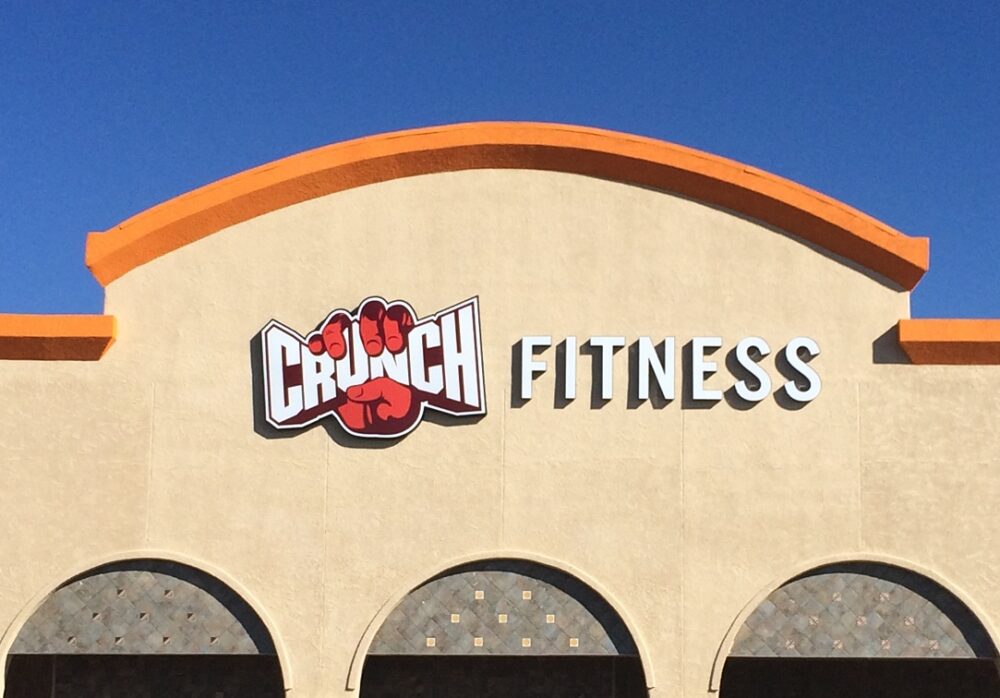 Channel Letters for Crunch Fitness Las Cruces, New Mexico