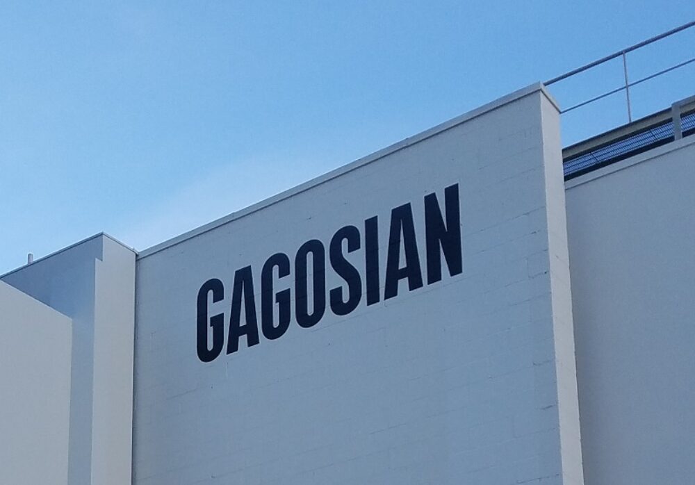 Hand-painted Sign for Gagosian Art Gallery in Beverly Hills