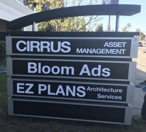 Read more about the article Monument Sign for Cirrus in Woodland Hills