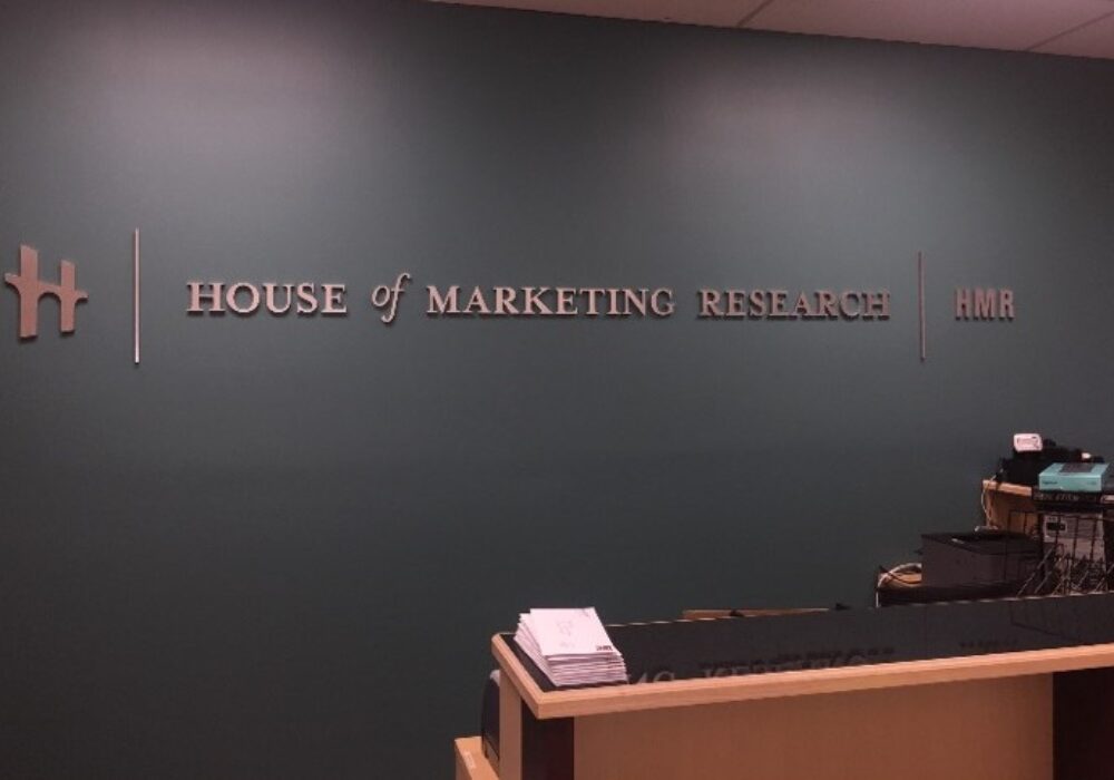 Lobby Sign Overhaul for House of Marketing Research in Pasadena