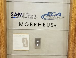 Read more about the article Lobby Sign for Morpheus in Sherman Oaks