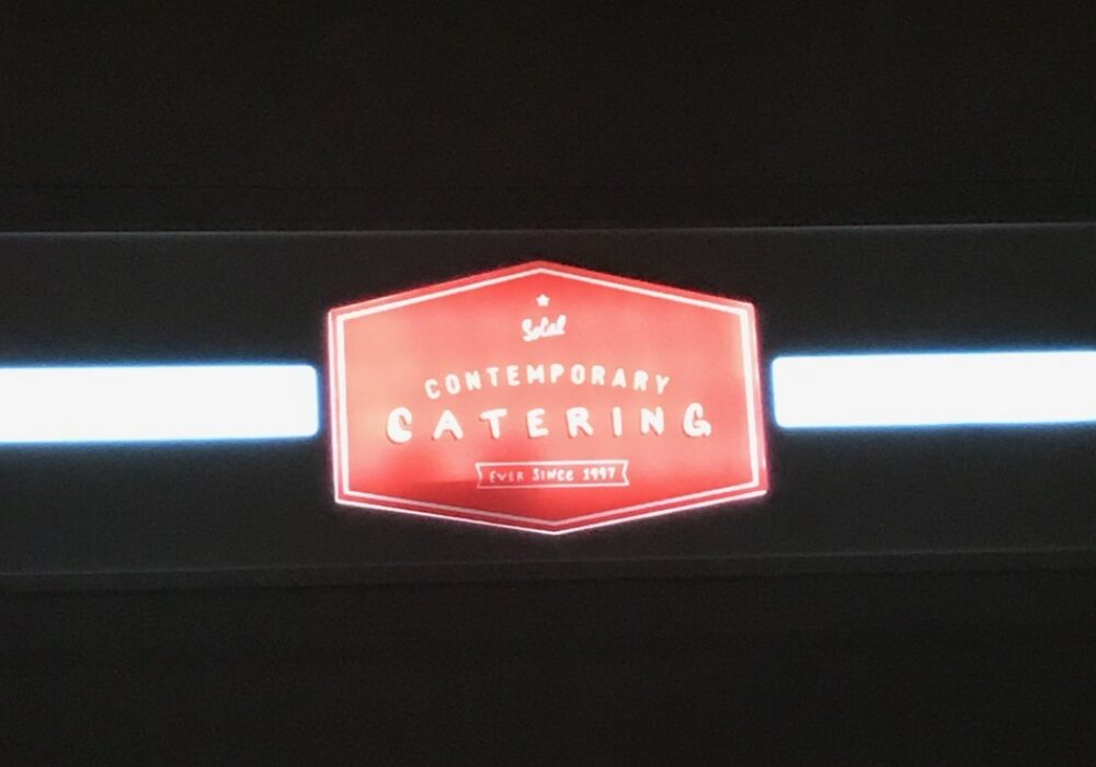 Lightbox Insert for Contemporary Catering in Encino