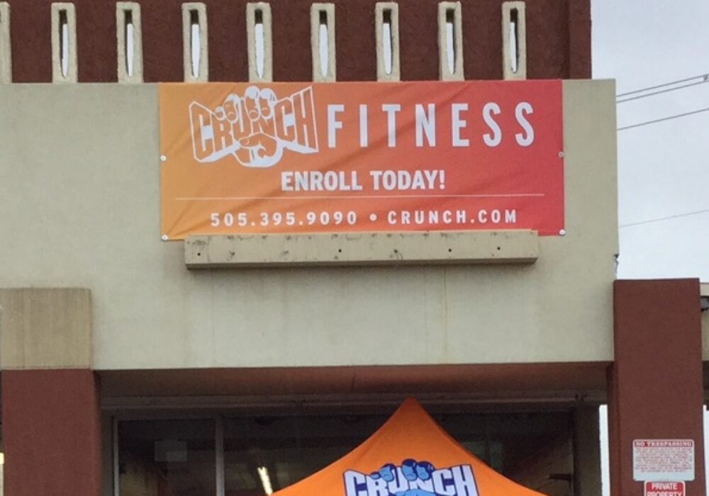 Full Color Vinyl Banner for Crunch Albuquerque