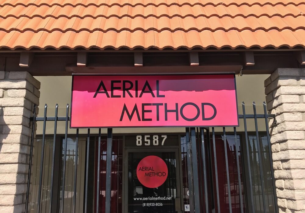 Storefront Sign for Aerial Method in Canoga Park