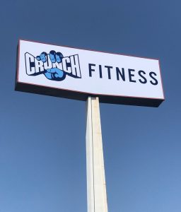 Read more about the article Rotating Pylon Sign Insert for Crunch Fitness La Mirada