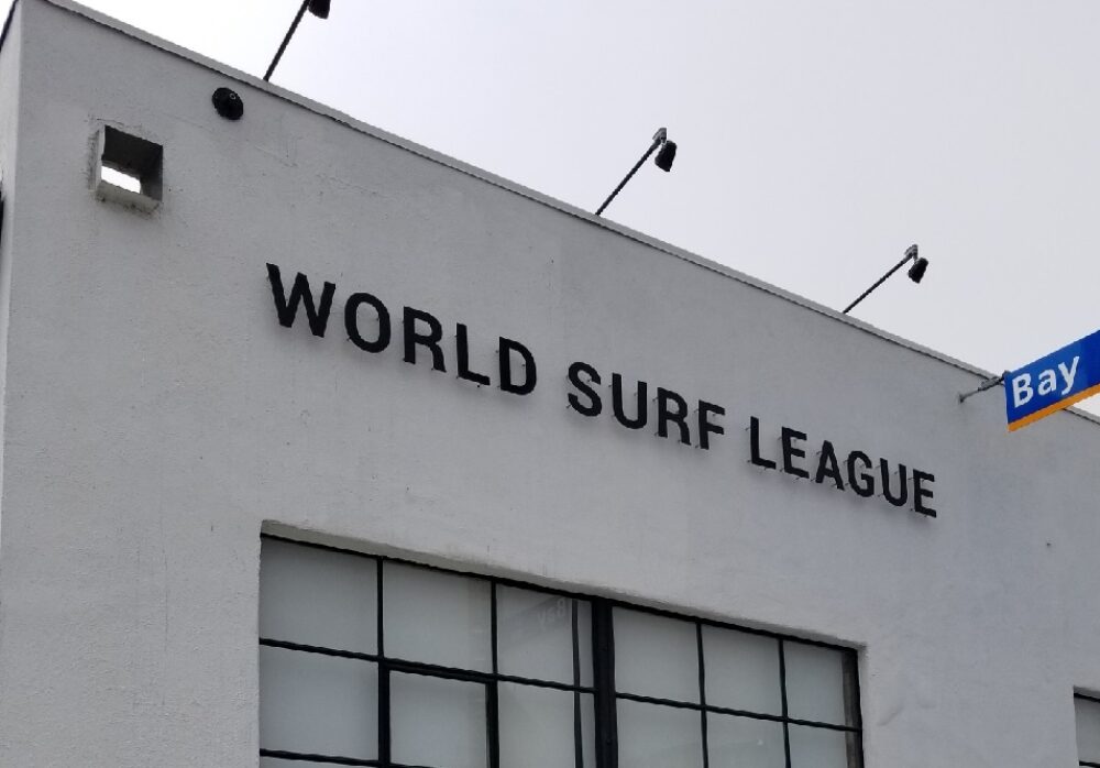 World Surf League Signage in Santa Monica