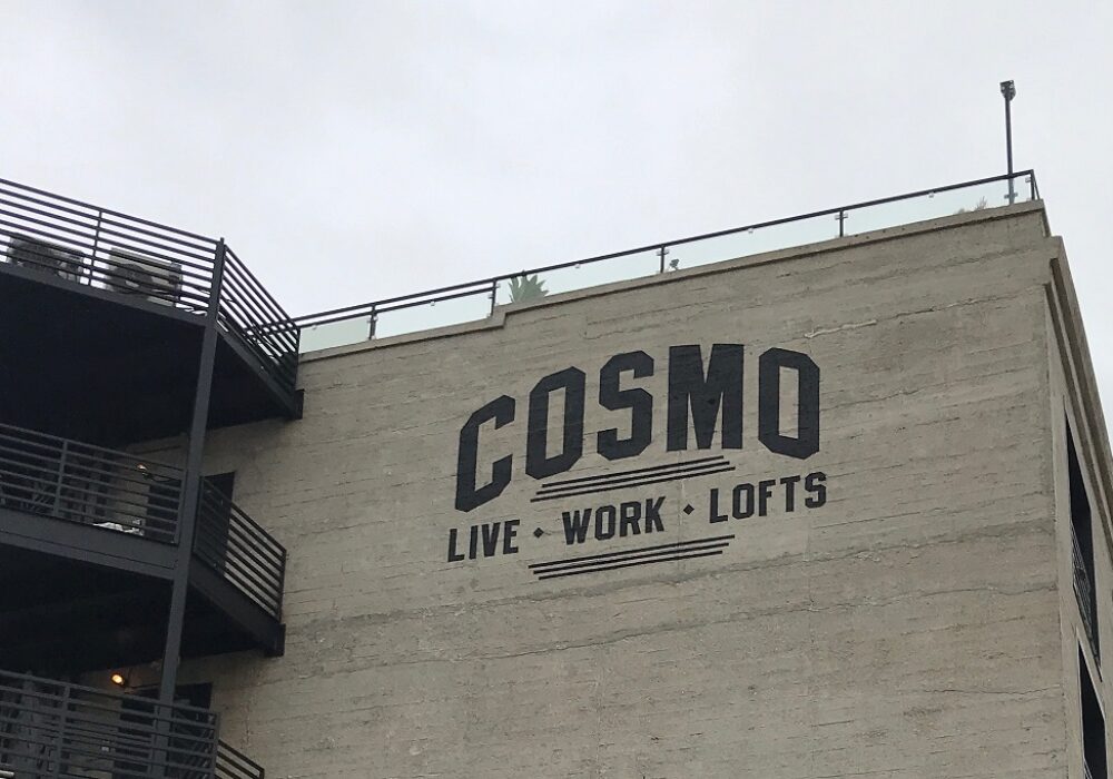 Cosmo Lofts Building Mural in Hollywood