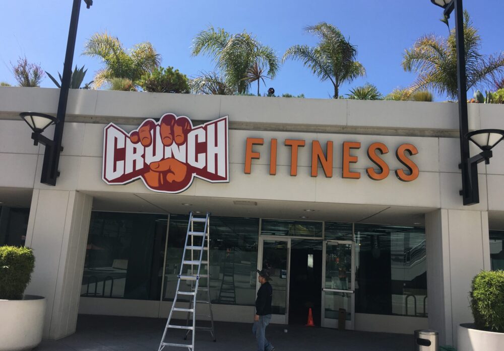 Sign Package for Crunch Fitness Long Beach