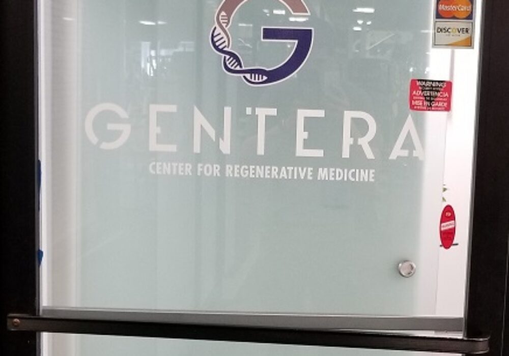 Front Door Graphic for Gentera in Canoga Park