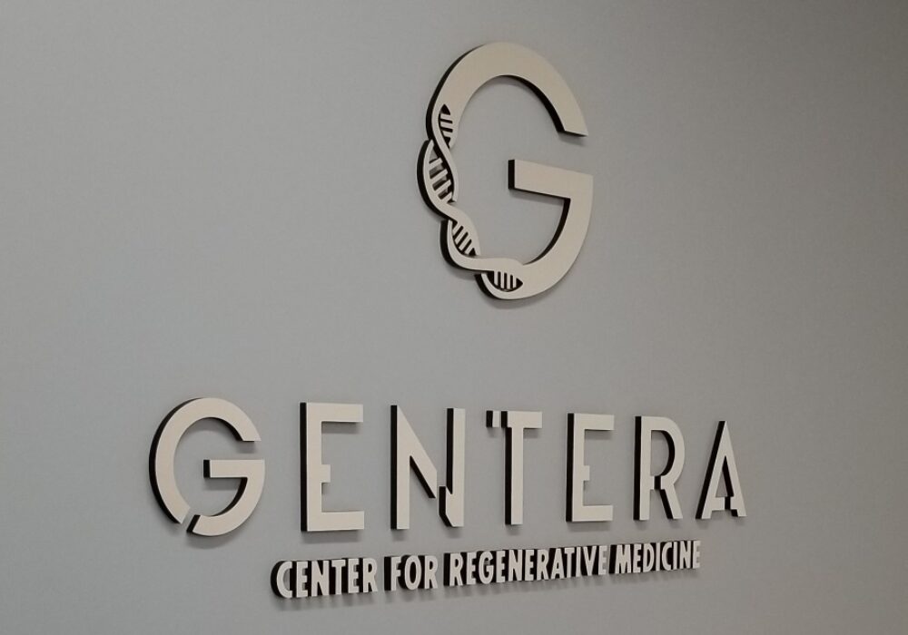 Lobby Sign for Gentera in Canoga Park