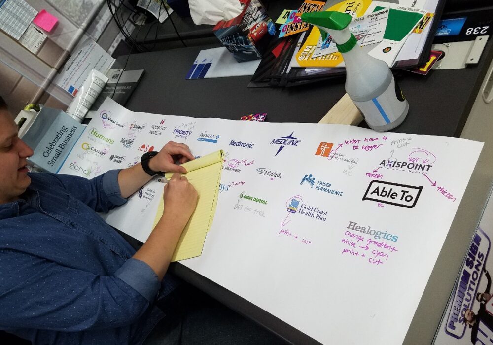 The Sign Making Process: Designing, Revising and Proofing