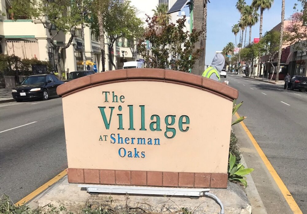 Monument Sign Repair for The Village At Sherman Oaks