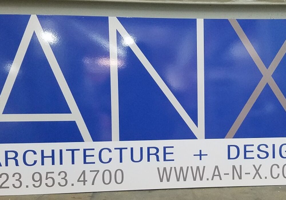 Metal Sign for ANX in Silver Lake