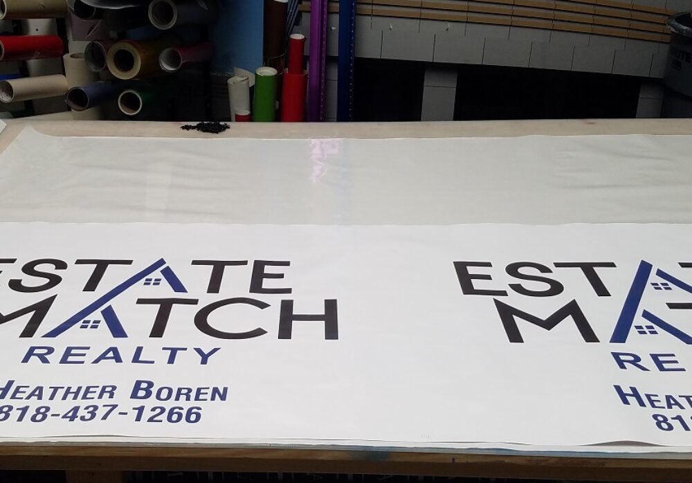 Heavy Duty Sign for Estate Match Realty in Woodland Hills