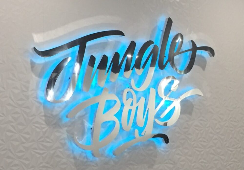 Halo-lit Channel Letters for The Jungle Boys