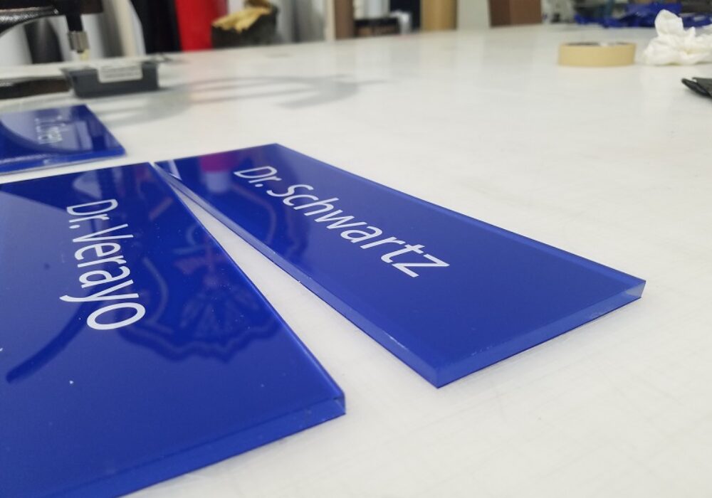 Room Plaques for Overland Veterinary Clinic in Los Angeles