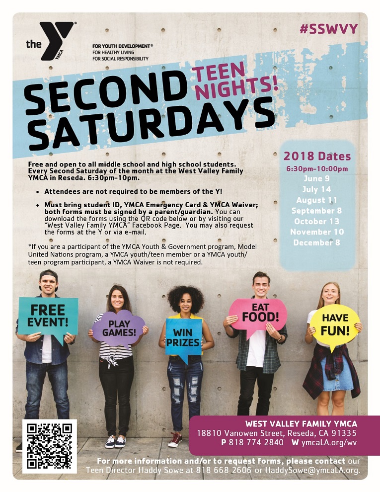 You are currently viewing Second Saturday means Teen Night at the YMCA!