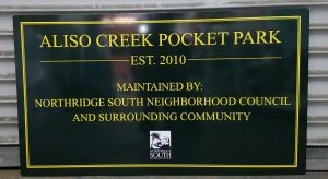 Read more about the article Aliso Creek Pocket Park Sign