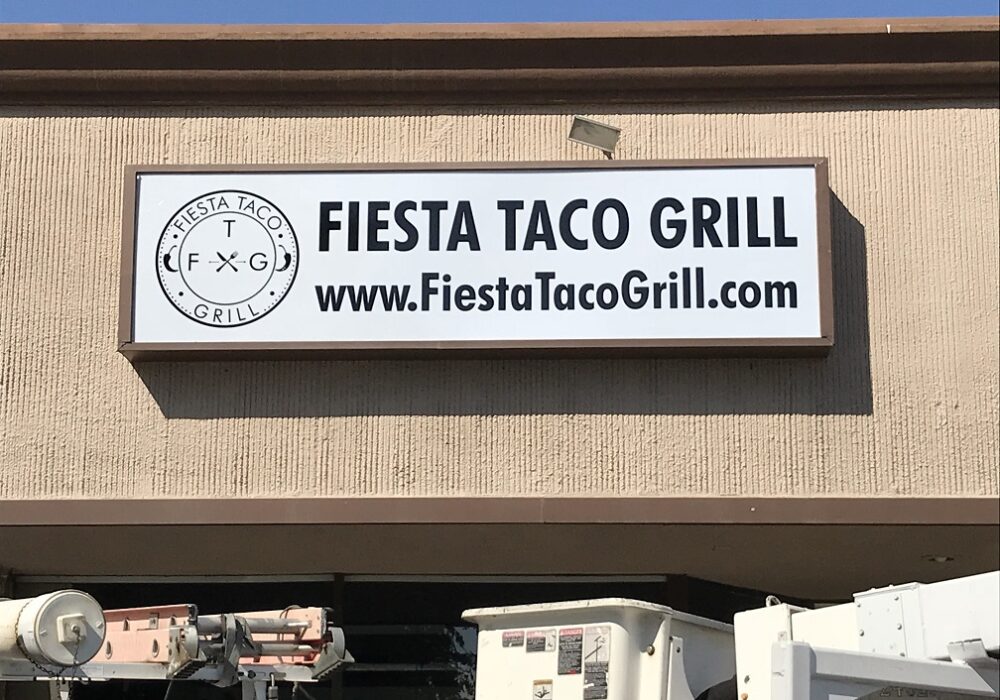 Storefront Lightbox Insert for Fiesta Taco Grill in Newhall