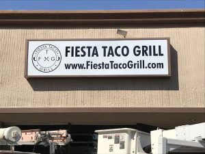 Read more about the article Storefront Lightbox Insert for Fiesta Taco Grill in Newhall