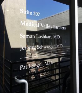 Read more about the article Suite Number Window Vinyl for Sage Healthcare