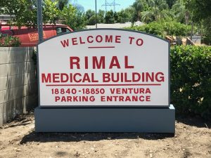 Read more about the article Monument Sign for the Rimal Medical Building in Tarzana